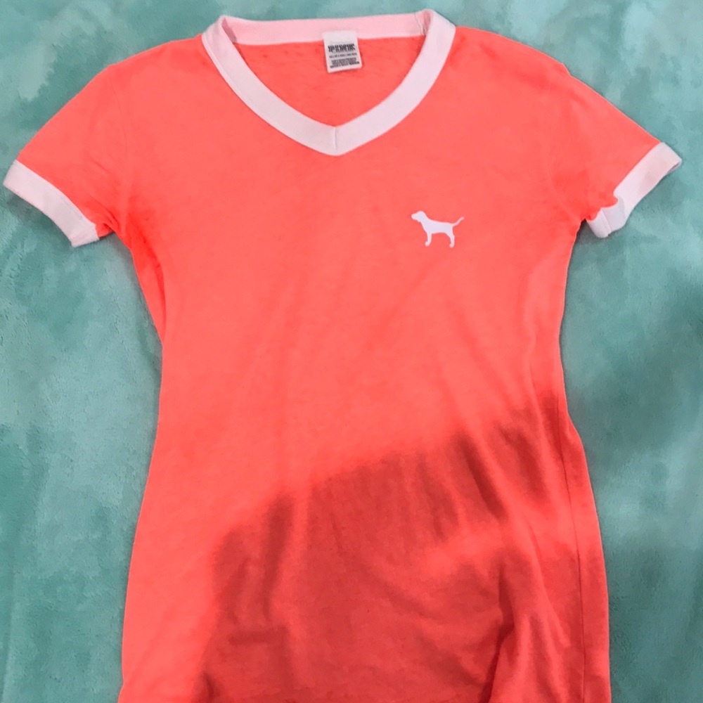 bright pink PINK t-shirt